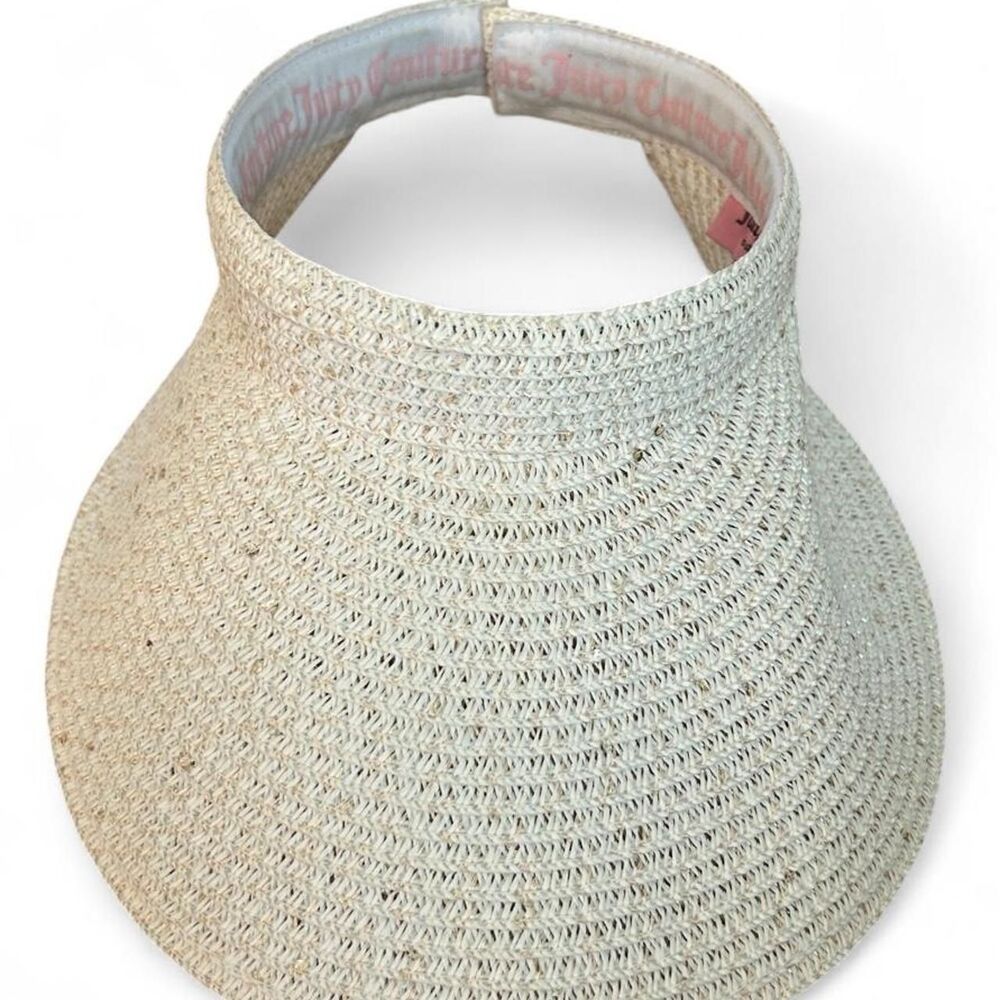 Juicy couture woven sequin sun visor